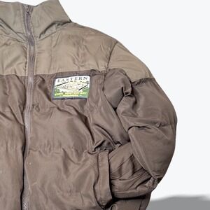 Eastern State Penitentiary Puffer Jacket by Sanderson Corp‎ Brown Large